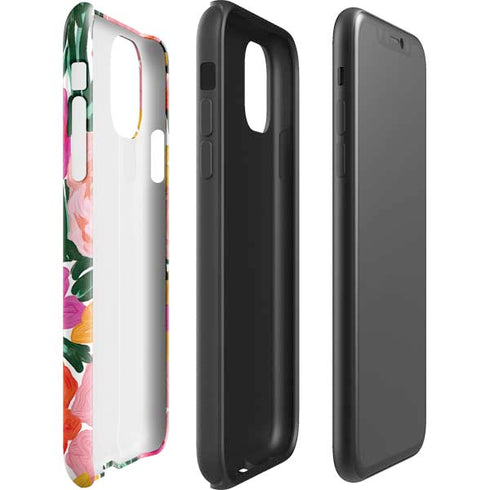 Bouffants and Broken Hearts Painterly Garden iPhone 11 Pro Max Impact Case