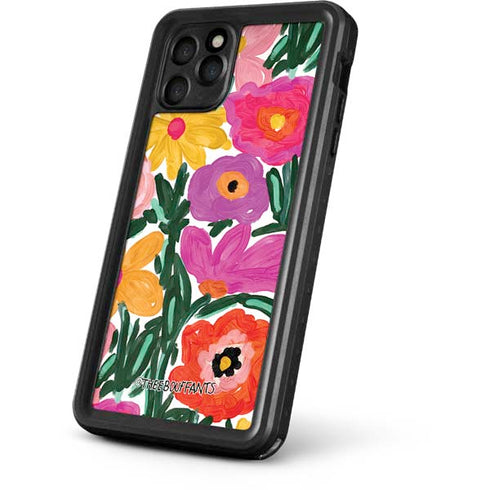 Bouffants and Broken Hearts Painterly Garden iPhone 11 Pro Max Waterproof Case