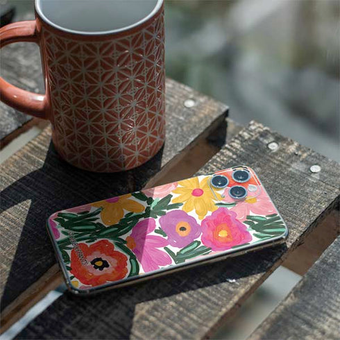 Bouffants and Broken Hearts Painterly Garden iPhone 11 Pro Skin