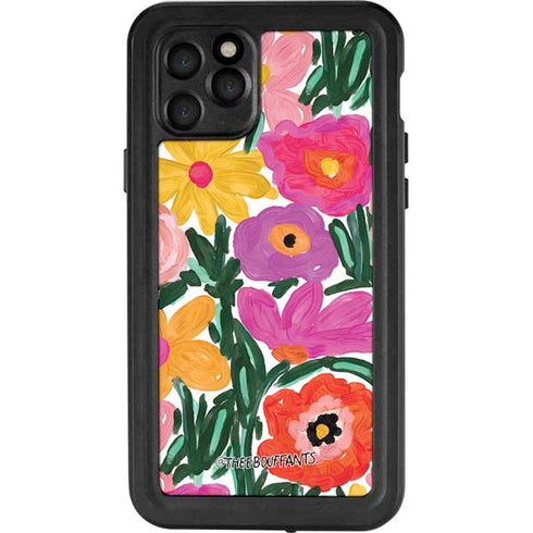 Bouffants and Broken Hearts Painterly Garden iPhone 11 Pro Waterproof Case
