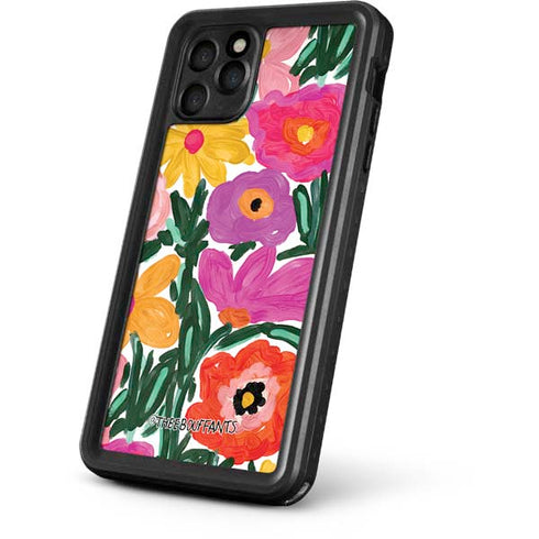 Bouffants and Broken Hearts Painterly Garden iPhone 11 Pro Waterproof Case