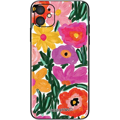 Bouffants and Broken Hearts Painterly Garden iPhone 11 Skin