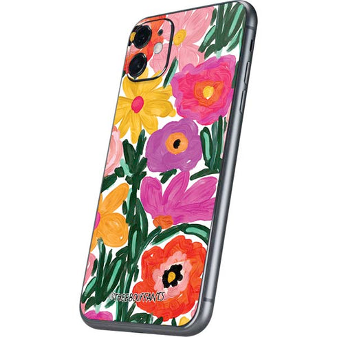 Bouffants and Broken Hearts Painterly Garden iPhone 11 Skin