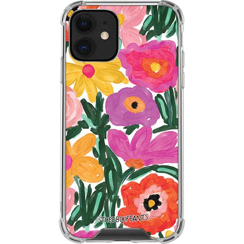 Bouffants and Broken Hearts Painterly Garden iPhone 12 Clear Case