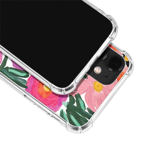 Bouffants and Broken Hearts Painterly Garden iPhone 12 Clear Case