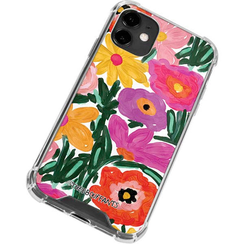 Bouffants and Broken Hearts Painterly Garden iPhone 12 Clear Case
