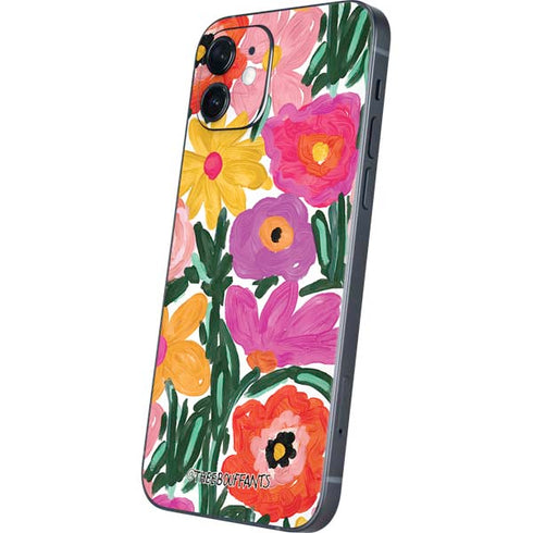 Bouffants and Broken Hearts Painterly Garden iPhone 12 Mini Skin