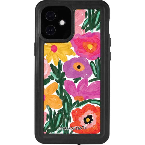 Bouffants and Broken Hearts Painterly Garden iPhone 12 Mini Waterproof Case