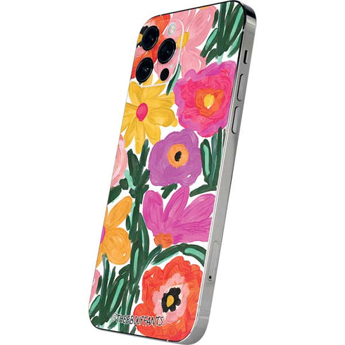 Bouffants and Broken Hearts Painterly Garden iPhone 12 Pro Skin