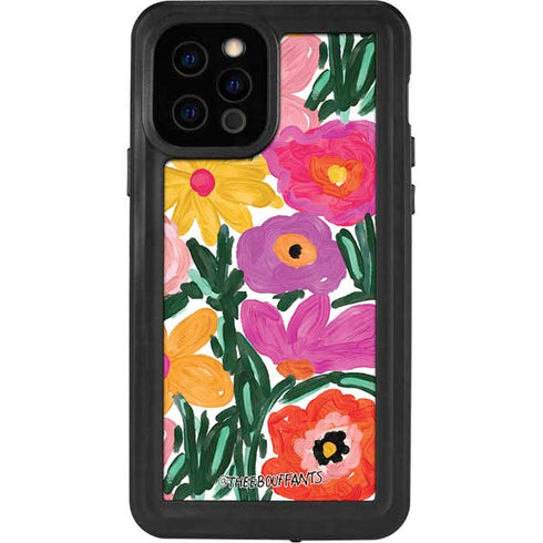 Bouffants and Broken Hearts Painterly Garden iPhone 12 Pro Waterproof Case