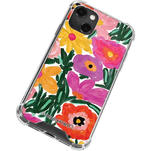 Bouffants and Broken Hearts Painterly Garden iPhone 13 Mini Clear Case