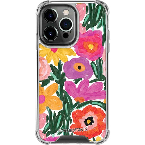 Bouffants and Broken Hearts Painterly Garden iPhone 13 Pro Clear Case