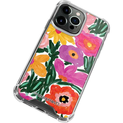 Bouffants and Broken Hearts Painterly Garden iPhone 13 Pro Clear Case