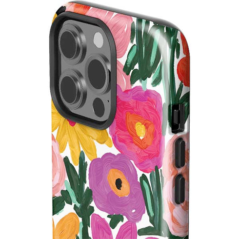 Bouffants and Broken Hearts Painterly Garden iPhone 13 Pro Impact Case