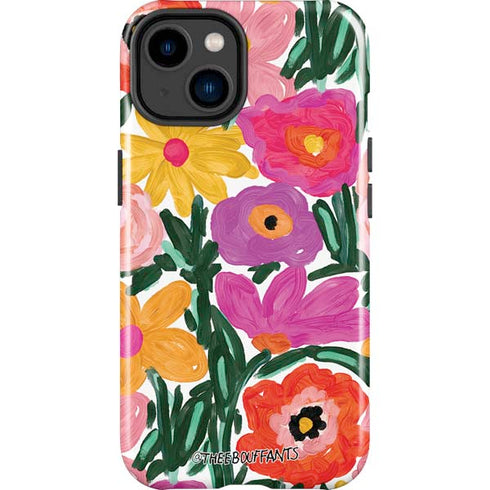 Bouffants and Broken Hearts Painterly Garden iPhone 14 Plus Impact Case