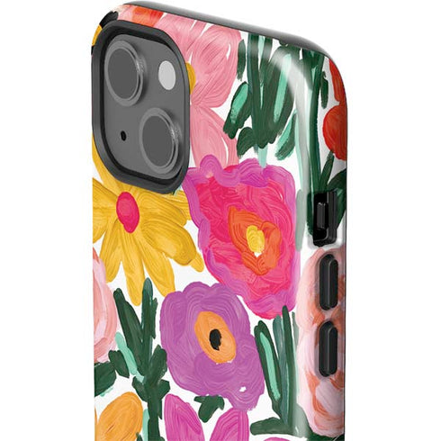 Bouffants and Broken Hearts Painterly Garden iPhone 14 Impact Case