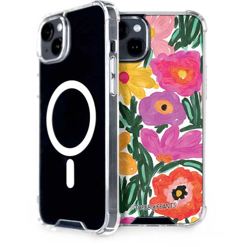 Bouffants and Broken Hearts Painterly Garden iPhone 15 Plus MagSafe Case