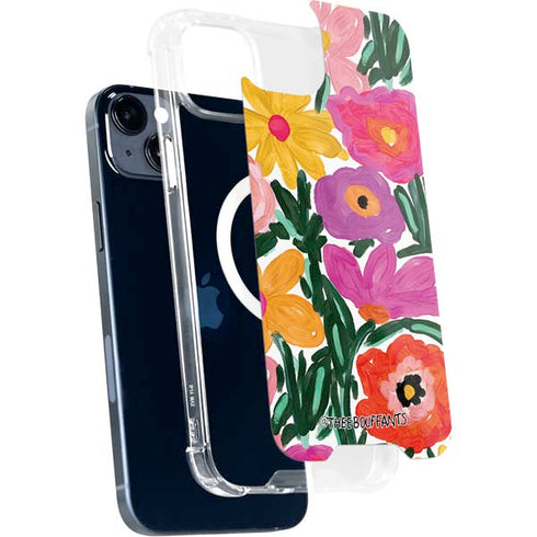 Bouffants and Broken Hearts Painterly Garden iPhone 15 Plus MagSafe Case