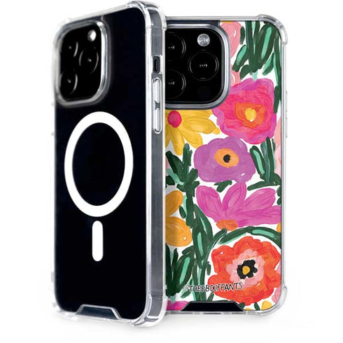 Bouffants and Broken Hearts Painterly Garden iPhone 15 Pro MagSafe Case