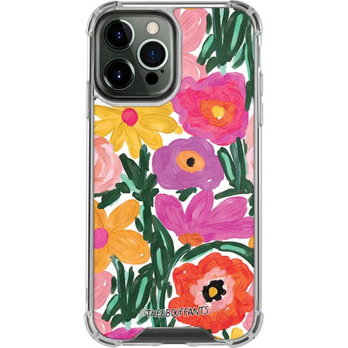 Bouffants and Broken Hearts Painterly Garden iPhone 14 Pro Max Clear Case