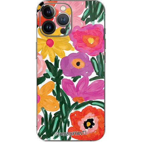 Bouffants and Broken Hearts Painterly Garden iPhone 14 Pro Max Skin