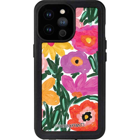 Bouffants and Broken Hearts Painterly Garden iPhone 14 Pro Max Waterproof Case