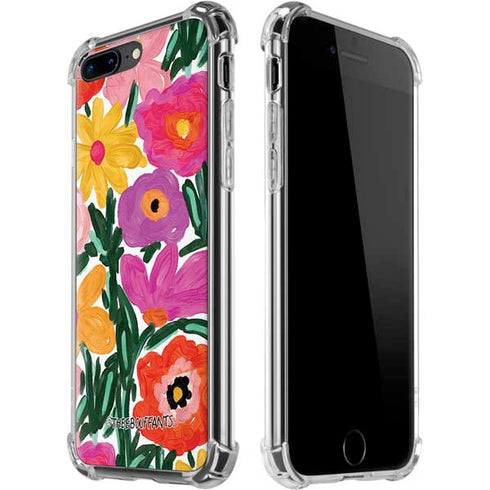 Bouffants and Broken Hearts Painterly Garden iPhone 7/8 Plus Clear Case