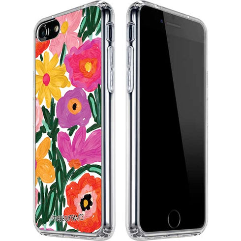 Bouffants and Broken Hearts Painterly Garden iPhone SE (2nd & 3rd Gen) Clear Case