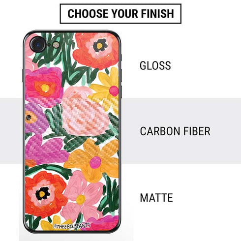 Bouffants and Broken Hearts Painterly Garden iPhone SE (2nd & 3rd Gen) Skin