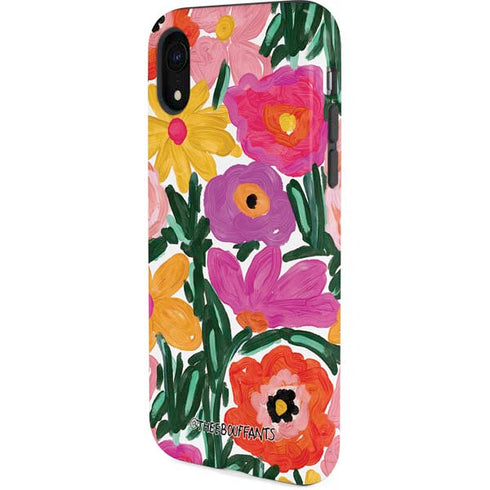 Bouffants and Broken Hearts Painterly Garden iPhone XR Pro Case