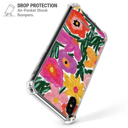 Bouffants and Broken Hearts Painterly Garden iPhone XS Max Clear Case