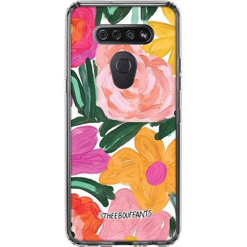 Bouffants and Broken Hearts Painterly Garden LG K51/Q51 Clear Case