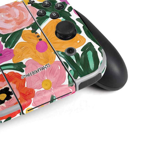 Bouffants and Broken Hearts Painterly Garden Nintendo Switch OLED (2021) Skin