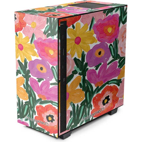 Bouffants and Broken Hearts Painterly Garden NZXT H510 Compact ATX Mid-Tower Case Skin