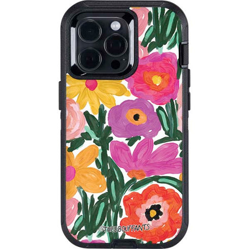 Bouffants and Broken Hearts Painterly Garden Otterbox Defender iPhone Skin