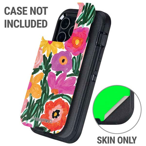 Bouffants and Broken Hearts Painterly Garden Otterbox Defender iPhone Skin