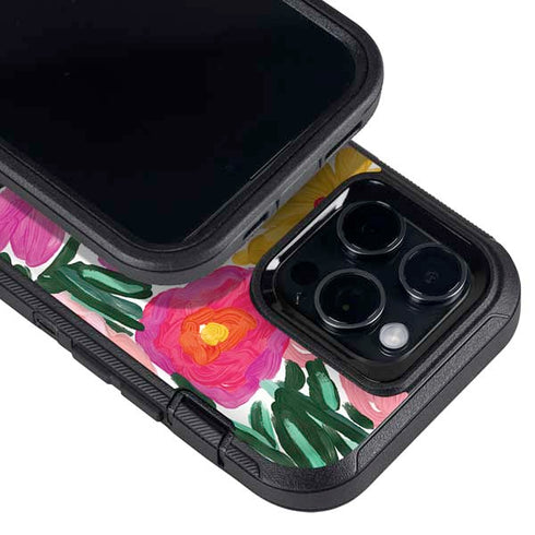 Bouffants and Broken Hearts Painterly Garden Otterbox Defender iPhone Skin