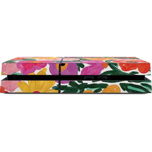 Bouffants and Broken Hearts Painterly Garden PS4 Console Skin