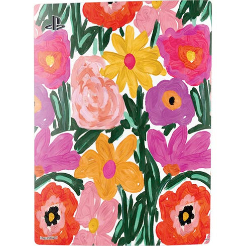 Bouffants and Broken Hearts Painterly Garden PS5 Console Skin