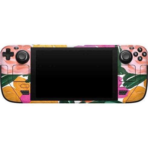 Bouffants and Broken Hearts Painterly Garden Steam Deck Handheld Gaming Computer Skin