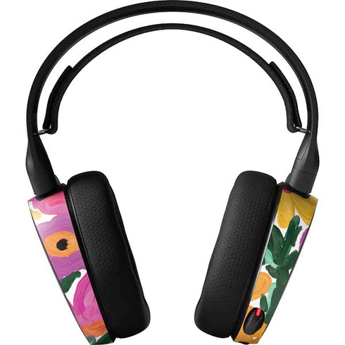Bouffants and Broken Hearts Painterly Garden SteelSeries Arctis 3 Skin