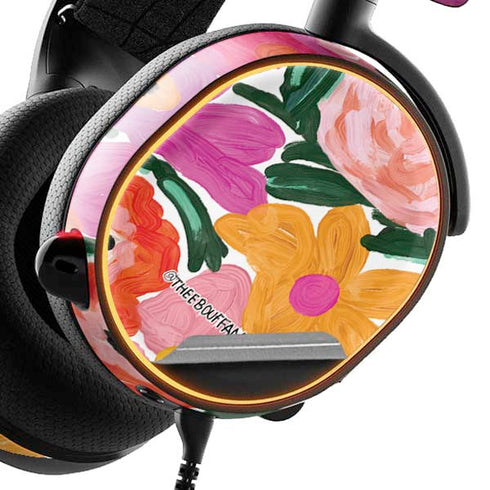 Bouffants and Broken Hearts Painterly Garden SteelSeries Arctis 3 Skin