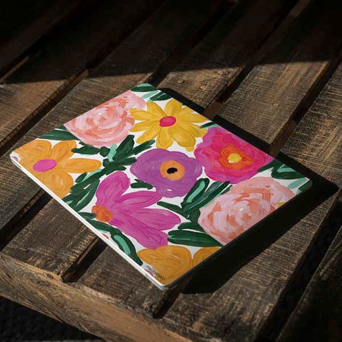 Bouffants and Broken Hearts Painterly Garden Surface Laptop 2 Skin