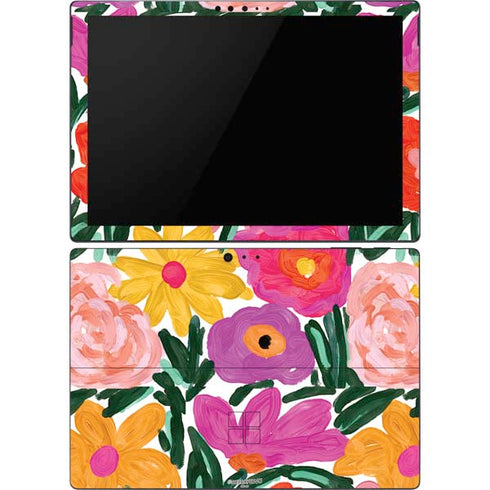 Bouffants and Broken Hearts Painterly Garden Surface Pro 6 Skin