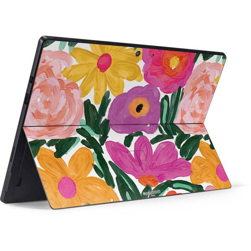 Bouffants and Broken Hearts Painterly Garden Surface Pro 7 Skin