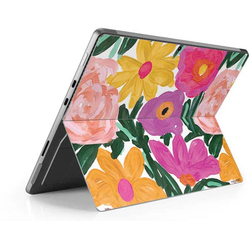 Bouffants and Broken Hearts Painterly Garden Surface Pro 9 Skin