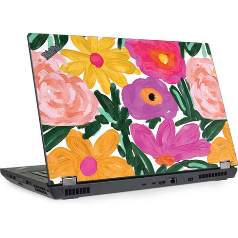 Bouffants and Broken Hearts Painterly Garden Lenovo ThinkPad Skin