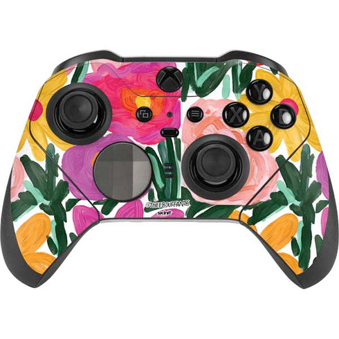 Bouffants and Broken Hearts Painterly Garden Xbox Elite Wireless Controller Series 2 Skin