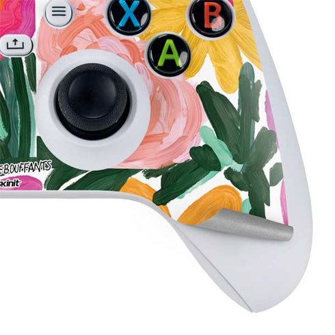 Bouffants and Broken Hearts Painterly Garden Xbox Series S Controller Skin