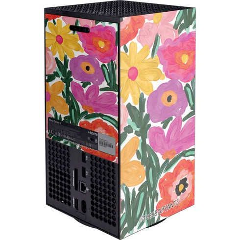 Bouffants and Broken Hearts Painterly Garden Xbox Series X Console Skin